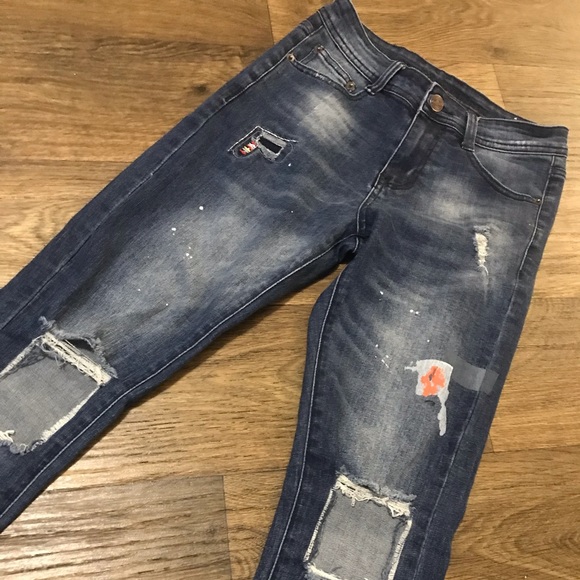 Rue 21 Premium Paint Patches Jeans 26/30 - Picture 3 of 6